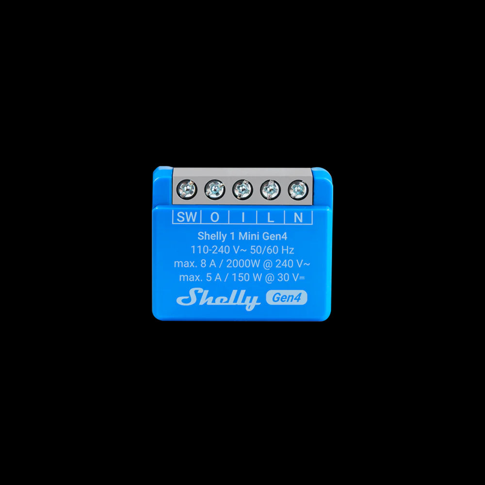 Shelly 1 Mini Gen4 spínací modul Shelly 1 Mini Gen4 spínací modul